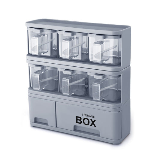 6 In 1 Crystal Spice Storage Jar