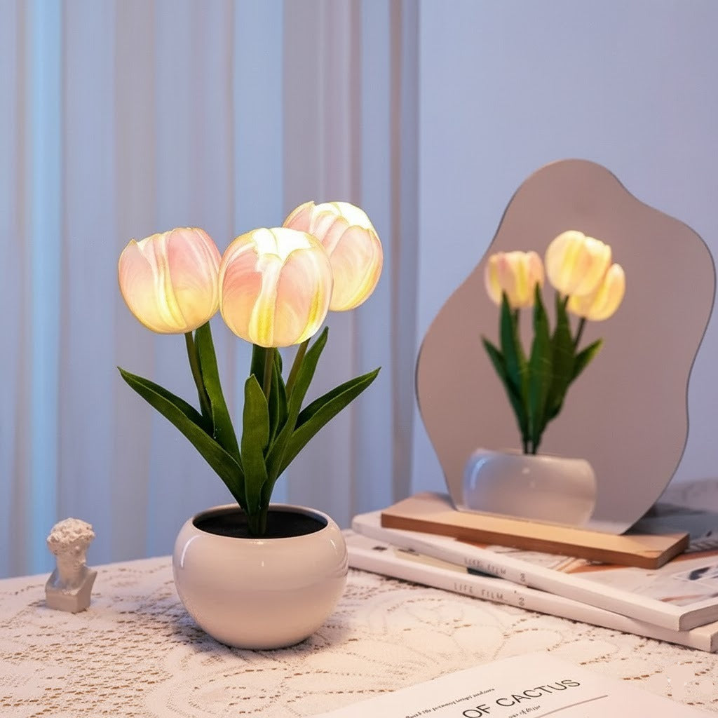 LED Tulip Flower Night Lamp - Budget Mart