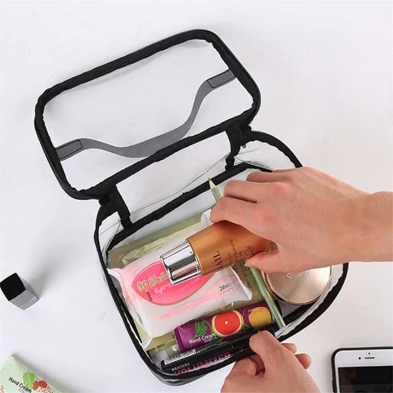 Waterproof Transparent PVC Bath Cosmetic Bag. - Budget Mart