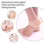1 Pair Silicone Gel Heel Pad Socks for Pain Relief & Anti Crack Heel - Budget Mart