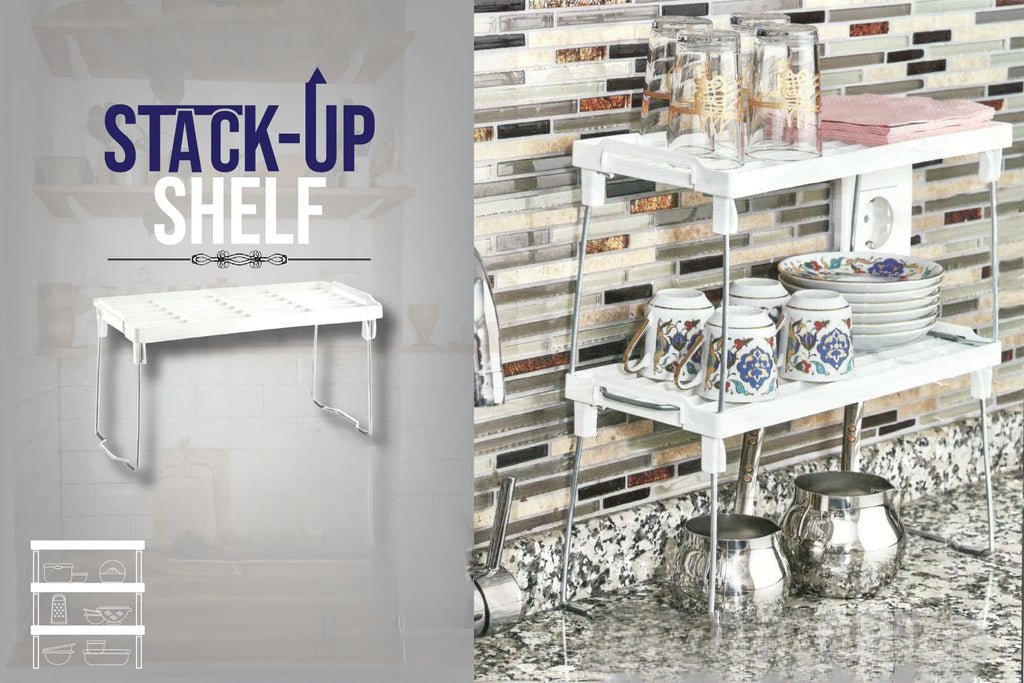 1 Pc Kitchen Stackable Shelf - Budget Mart