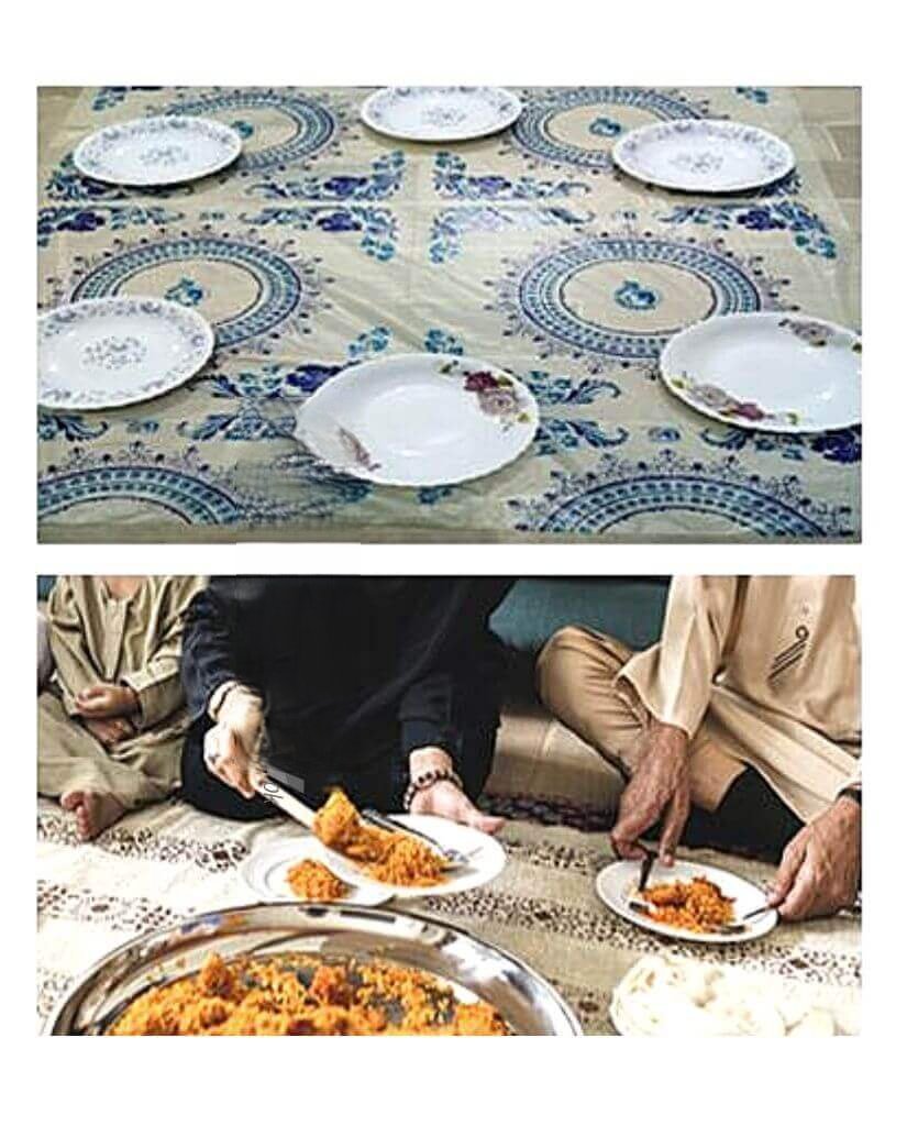 1 Roll Disposable Printed Sufra. - Budget Mart