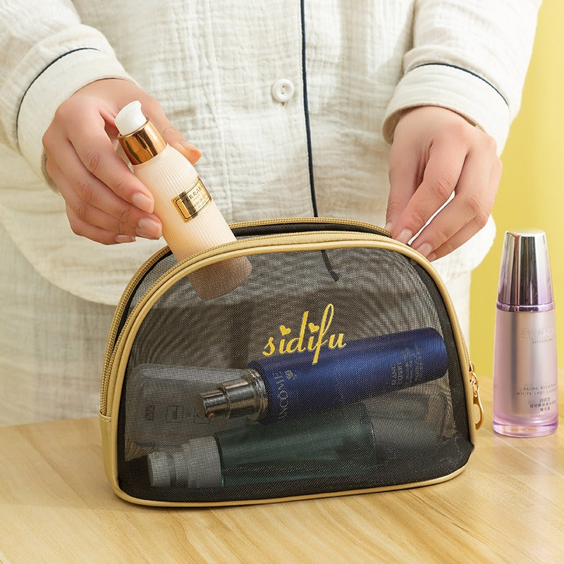 New Portable Cosmetic Makeup Organizer Mesh Bag