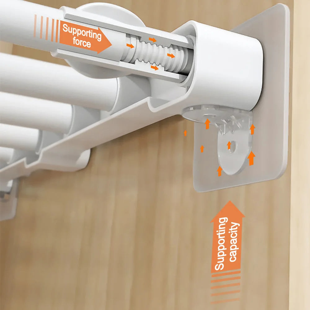 6PCs Set Self Adhesive Punch Free Bracket Hook