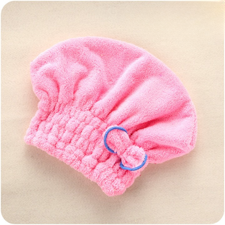 Creative Water-Absorbent Thickened Bow Shower Cap Dry Hair Towel