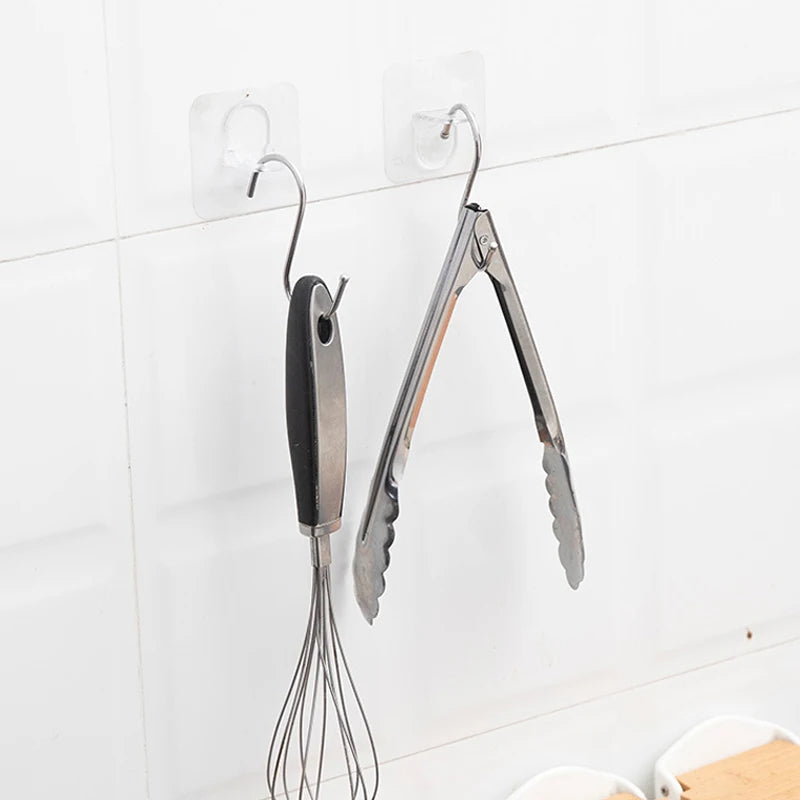 6PCs Set Self Adhesive Punch Free Bracket Hook