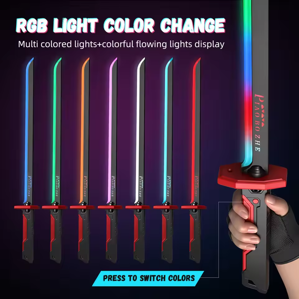Light up sword with multiple RGB colour modes