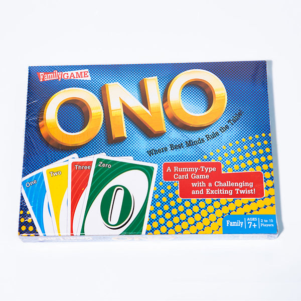 ONO Card Game for Kids and Family, Colour and Number Matching Fun