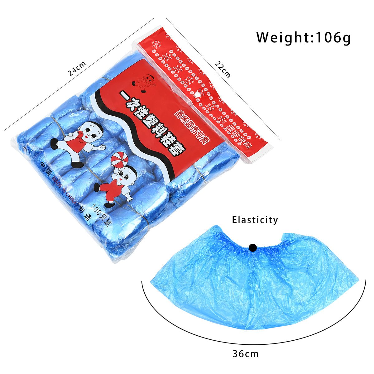 100pcs/pack Disposable Waterproof Shoe Covers. - Budget Mart