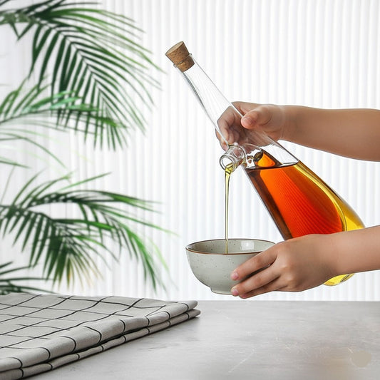 2-in-1 Double Layer Glass Oil Bottle