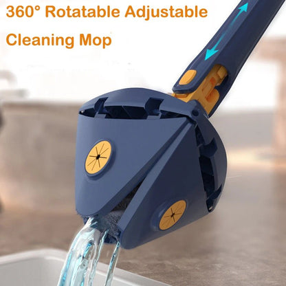 360° Rotatable Adjustable Cleaning Triangle Mop Multipurpose Cleaning Brush. - Budget Mart
