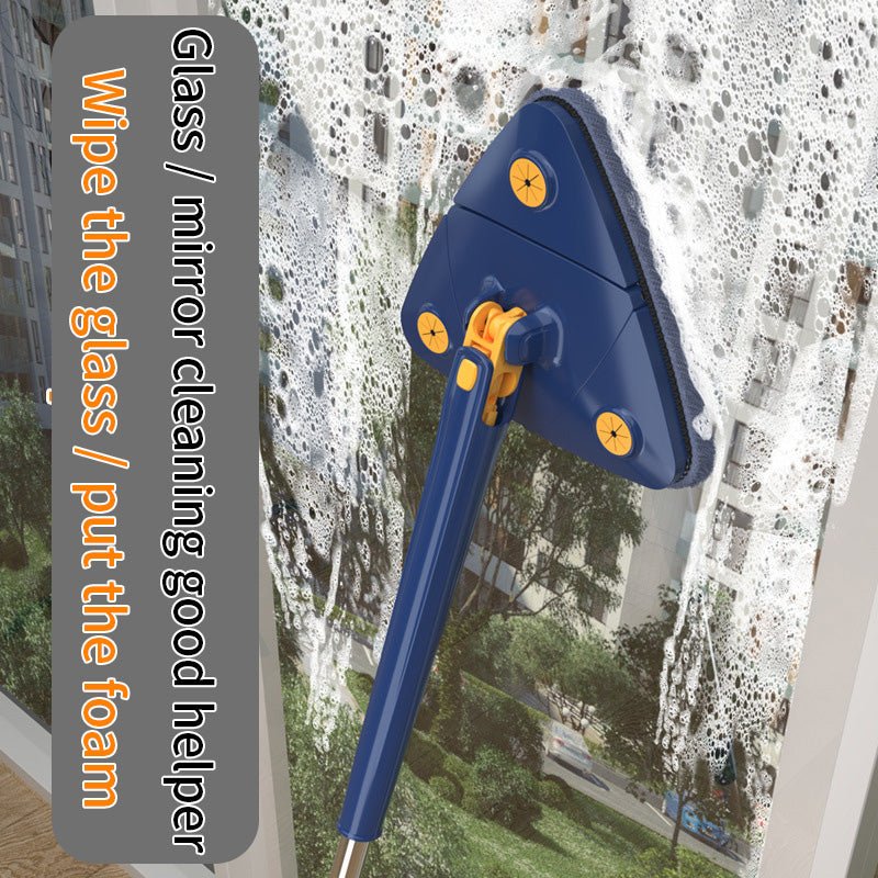 360° Rotatable Adjustable Cleaning Triangle Mop Multipurpose Cleaning Brush. - Budget Mart