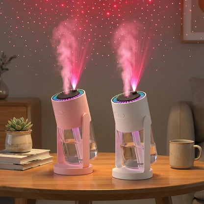 360 Rotatable Air Humidifier with Star Projector - Budget Mart