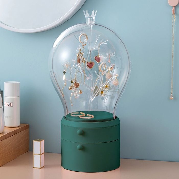 360 Rotating 2 Layer Jewelry & Cosmtic Organizer - Budget Mart