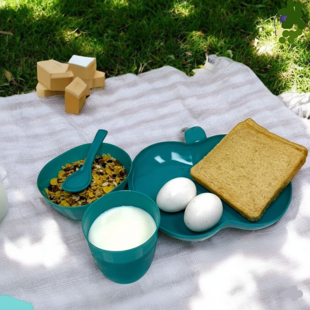 4 In 1 Kids Plastic Dinner Set - Budget Mart