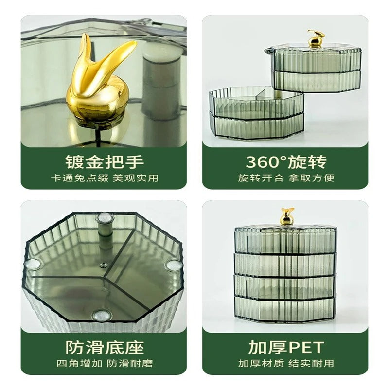 4 Layer Rotating Jewelry Storage Organizer - Budget Mart