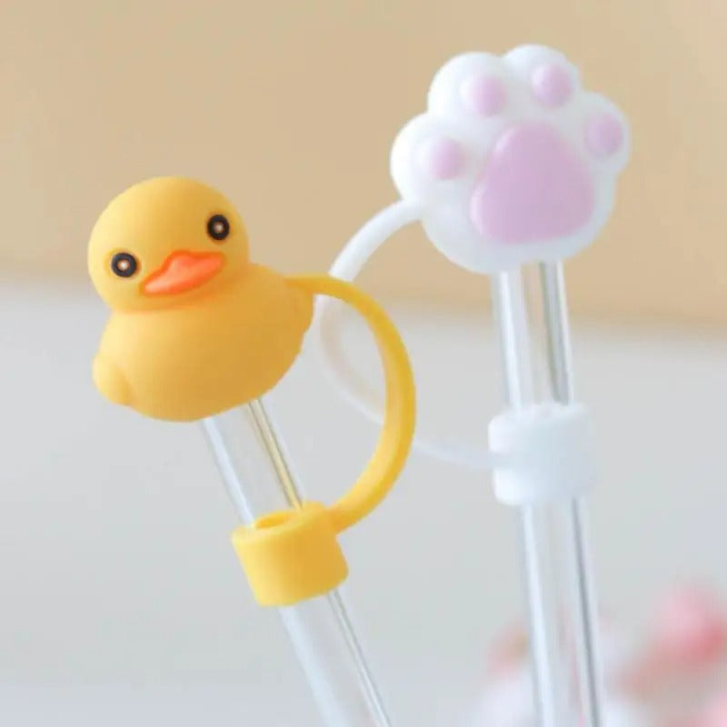 4PCs Silicon Tumbler Straw Cover (Random Covers) - Budget Mart