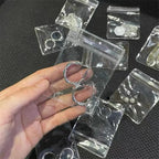 5 PCS PVC Self Sealing Jewelry Transparent Mini Storage Pouches