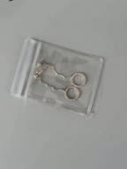 5 PCS PVC Self Sealing Jewelry Transparent Mini Storage Pouches