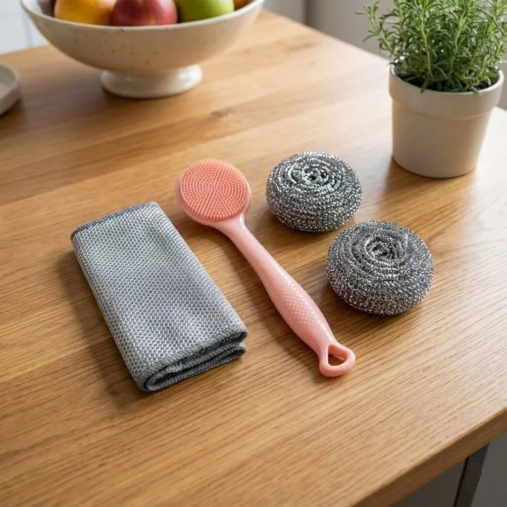 5PCs Kitchen Cleaning Sponge Set - Budget Mart