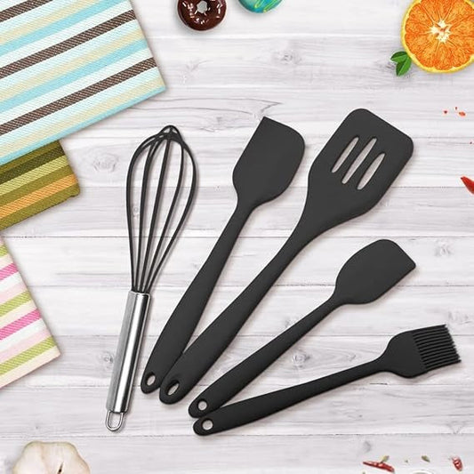 5PCS Silicon Cooking Utensil Set - Budget Mart