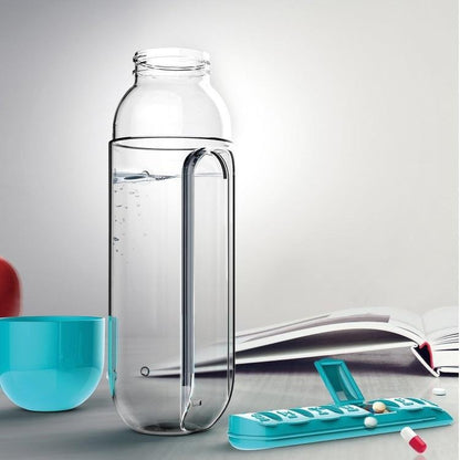 7 Grid Creative Medicine Box with Water Bottle - Budget Mart