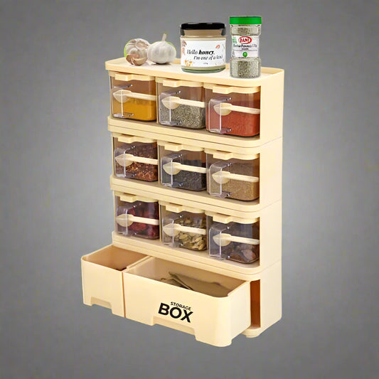 9 In 1 Crystal Spice Storage Jar