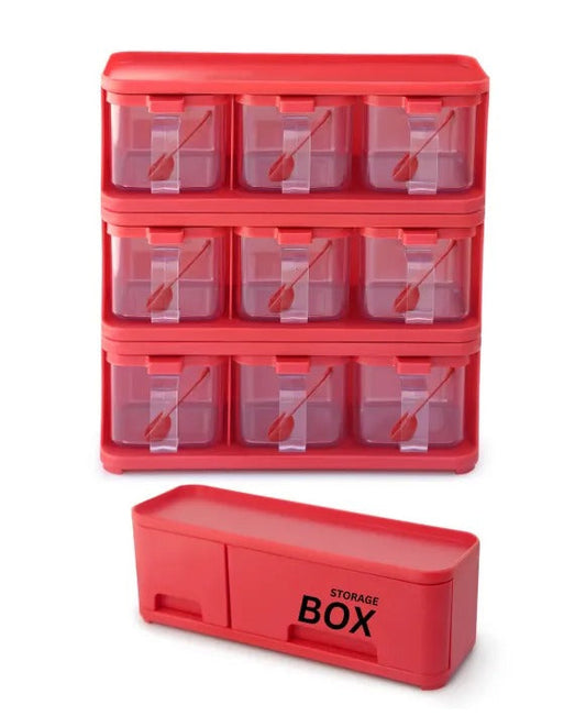 9 In 1 Crystal Spice Storage Jar