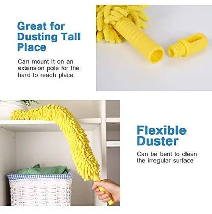 Adjustable & Foldable Microfiber Cleaning Duster for Multipurpose use - Budget Mart