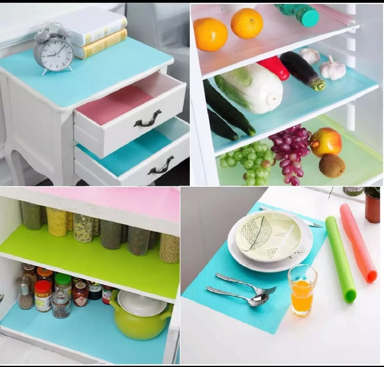 Anti-Bacterial Fridge Mat, Non-stick Roll - Budget Mart