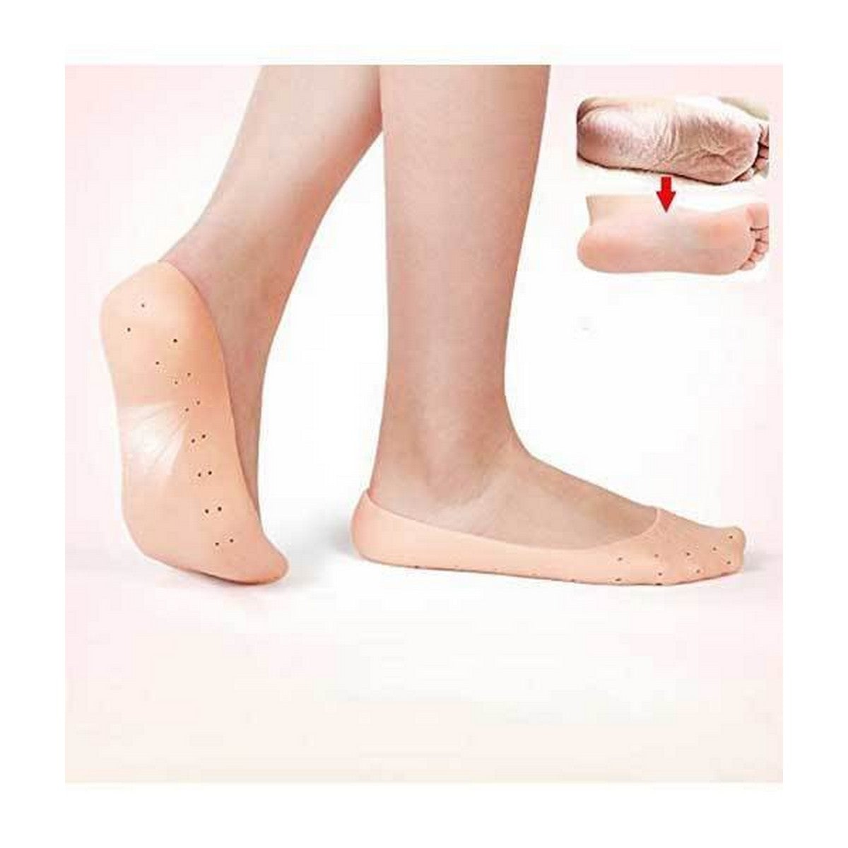Anti-Crack Heel Silicone Full Socks