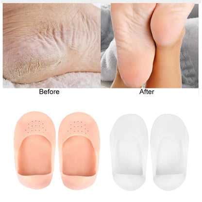 Anti-Crack Heel Silicone Full Socks