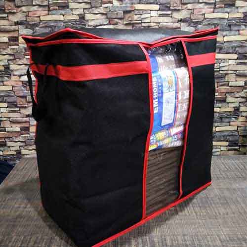 Black Storage Oraganizer Bag for Multipurpose Use - Budget Mart