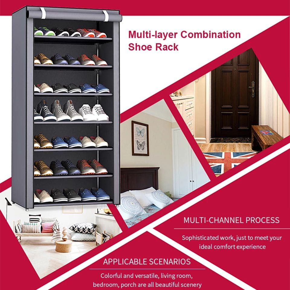 Cabinet Shoes Organizer With Dust Proof Cover
