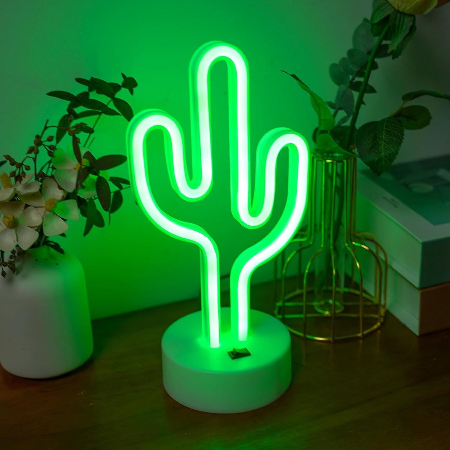Cactus Neon LED Night Light - Budget Mart