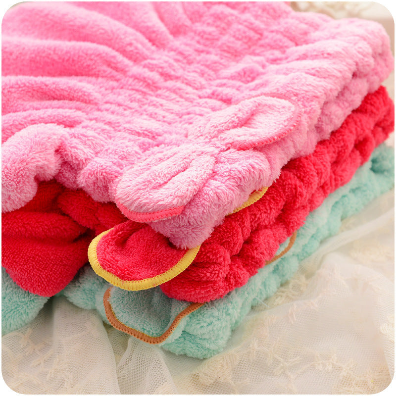 Creative Water-Absorbent Thickened Bow Shower Cap Dry Hair Towel