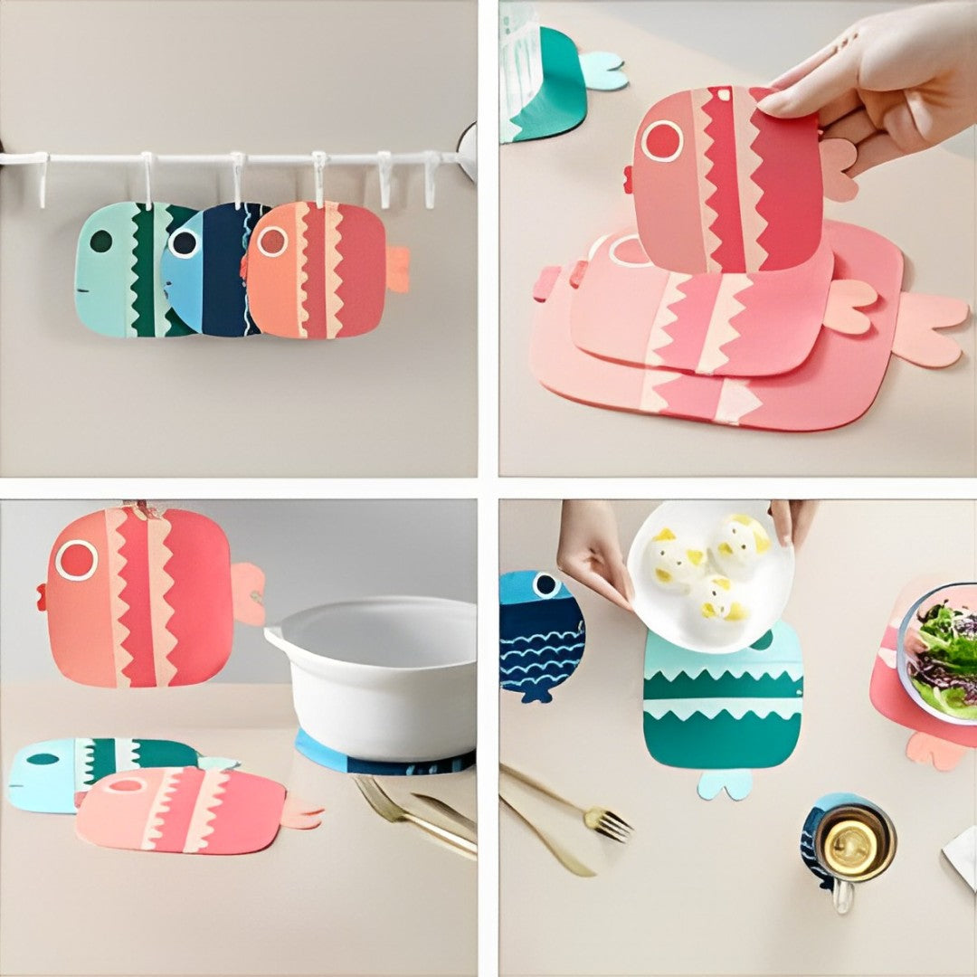 Cute Small Fish Style Tea Mat