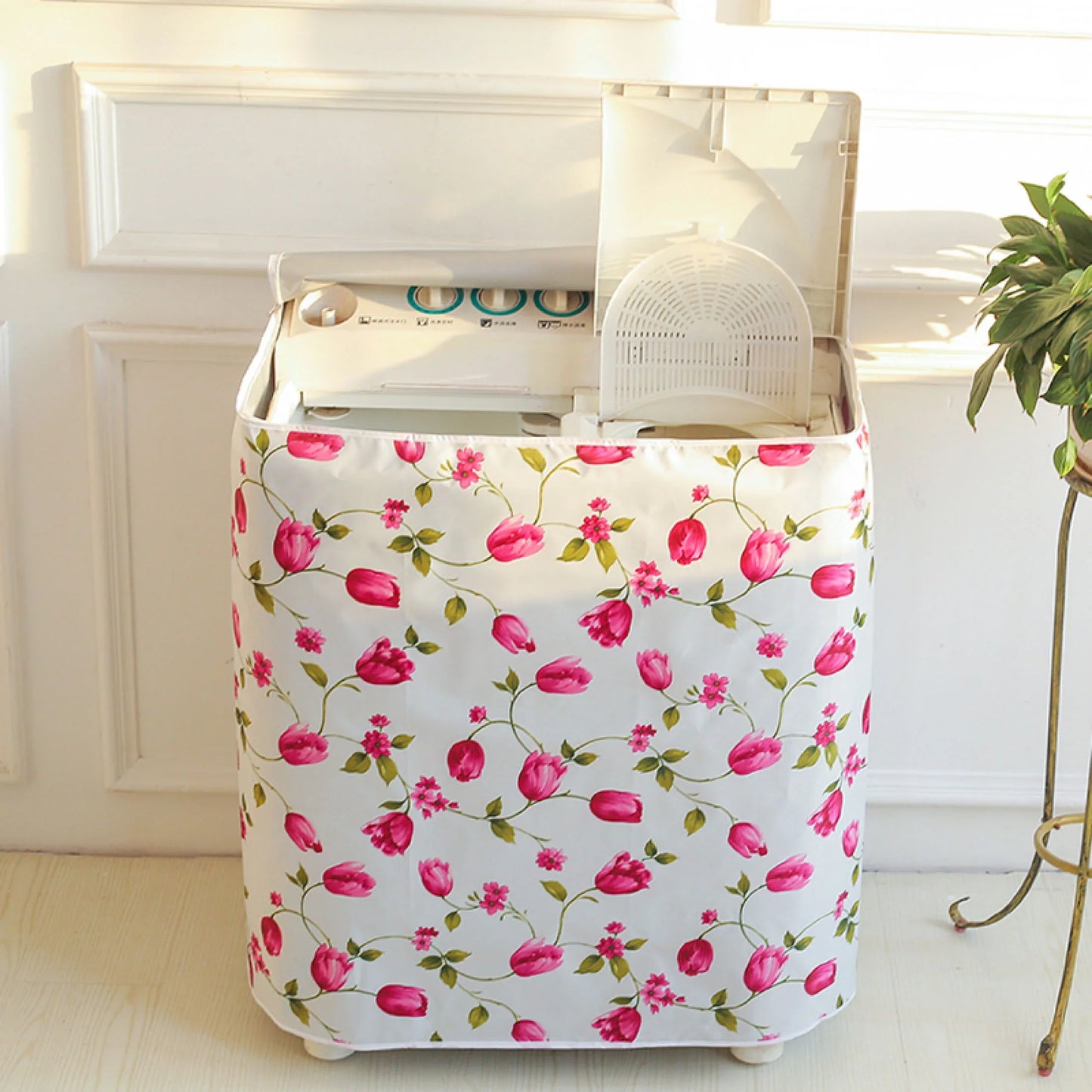 Double Barrel Washing Machine Dust Proof Cover