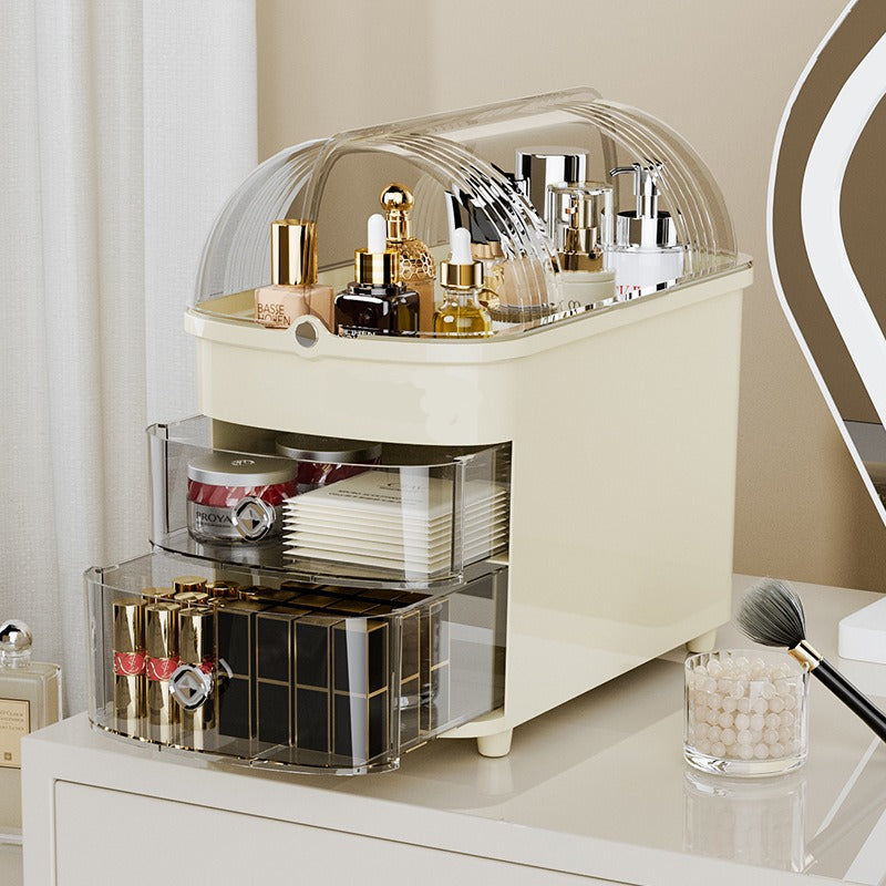 Elegant Makeup Organizer with Transparent Cover - Budget Mart