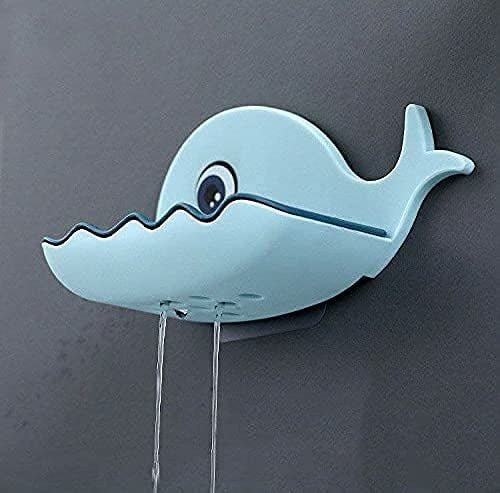 Fish Style Soap Dish, Wall Mount Strong Self-Adhesive - Budget Mart