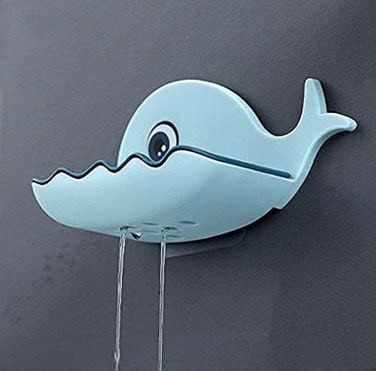 Fish Style Soap Dish, Wall Mount Strong Self-Adhesive - Budget Mart