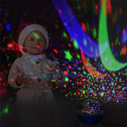 LED Rotating Starry Sky Star Master USB Projector Lamp. - Budget Mart