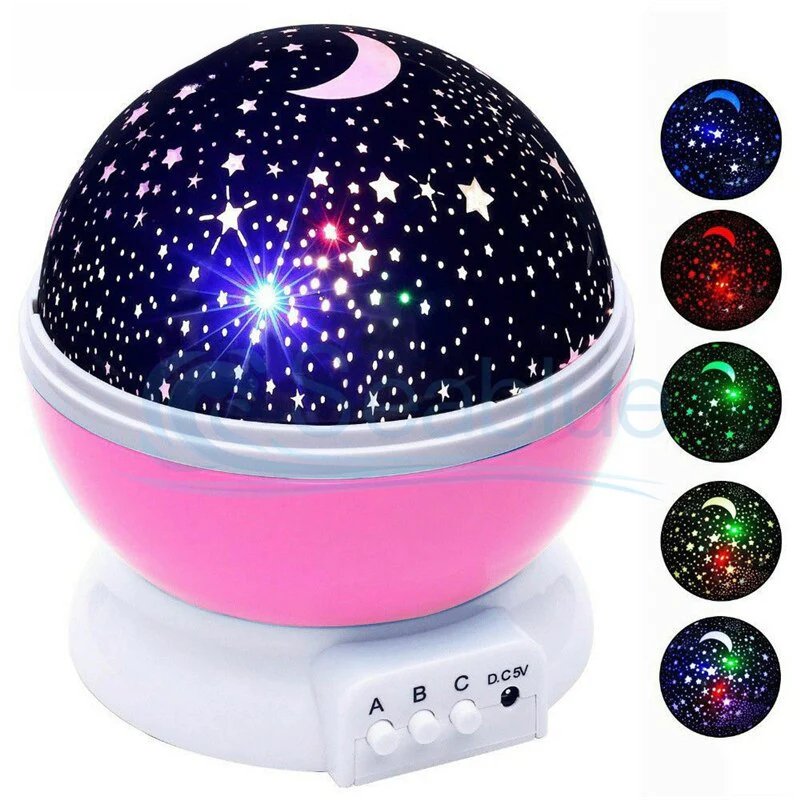 LED Rotating Starry Sky Star Master USB Projector Lamp. - Budget Mart