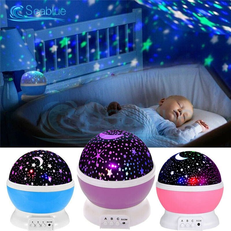 LED Rotating Starry Sky Star Master USB Projector Lamp. - Budget Mart