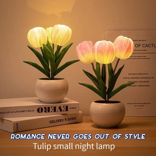 LED Tulip Flower Night Lamp - Budget Mart