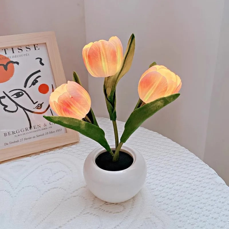 LED Tulip Flower Night Lamp - Budget Mart