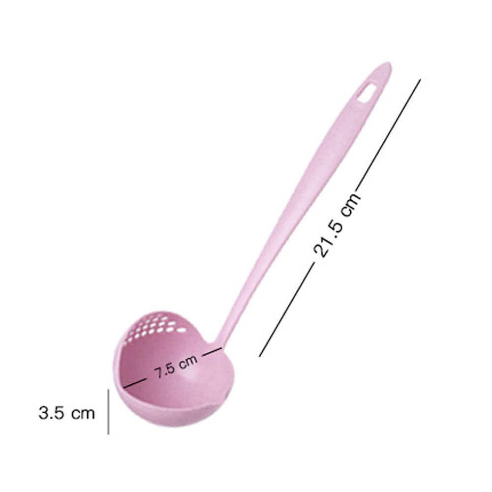 Long Handle 2 In 1 Cooking Colander Slotted Spoon. - Budget Mart