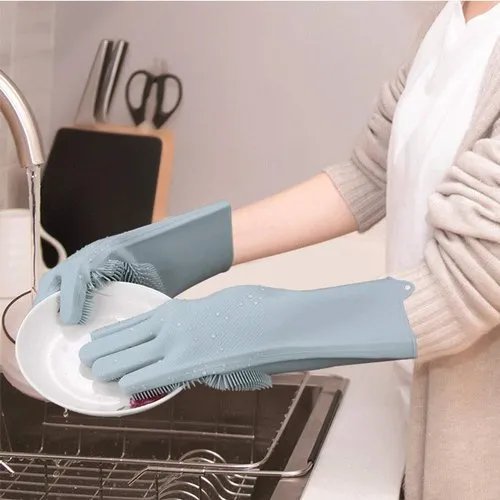 Magic Washing Gloves - Pair Of Silicone Washing Gloves