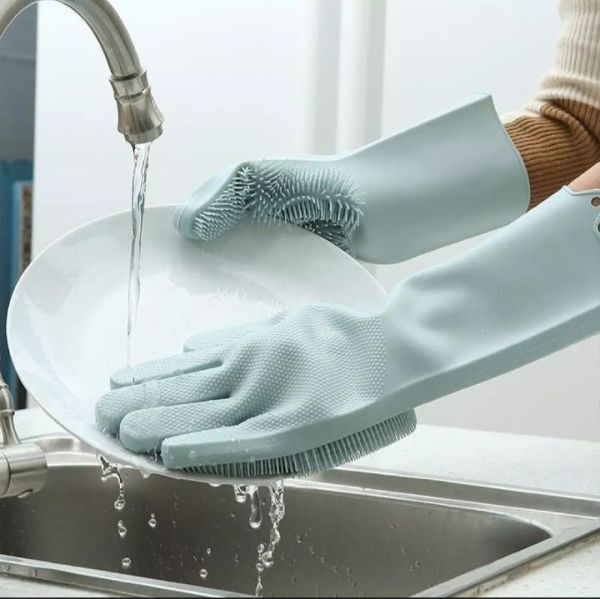 Magic Washing Gloves - Pair Of Silicone Washing Gloves