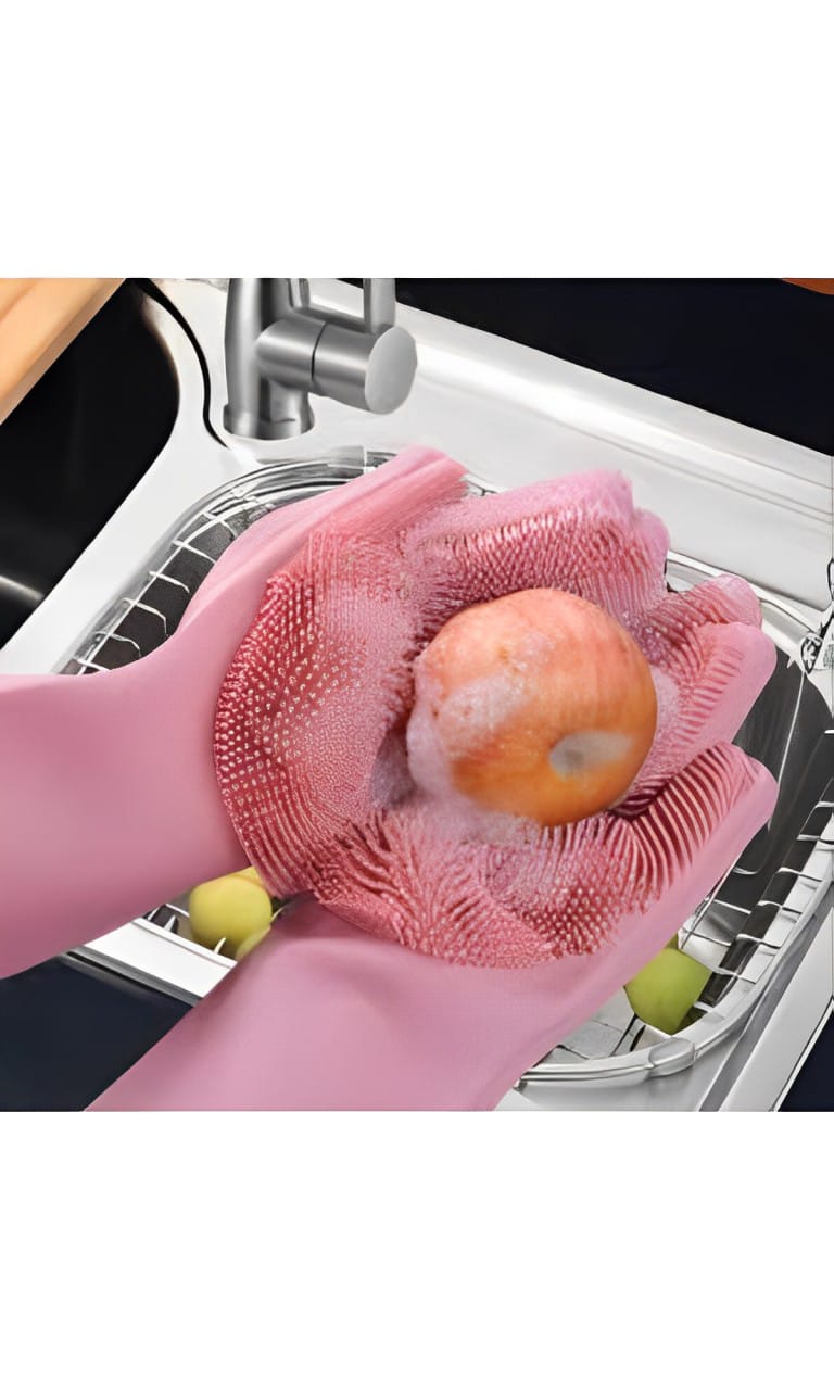 Magic Washing Gloves - Pair Of Silicone Washing Gloves